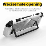 Ốp lưng liền TPU + PC chống sốc cho máy chơi game Nintendo Switch 2, Ốp lưng liền TPU + PC màu đen, Ốp lưng liền TPU + PC màu trắng