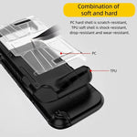 Ốp lưng liền TPU + PC chống sốc cho máy chơi game Nintendo Switch 2, Ốp lưng liền TPU + PC màu đen, Ốp lưng liền TPU + PC màu trắng