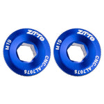 Bộ 2 ốc vít nắp tay đạp hợp kim nhôm xe đạp ZTTO, các màu M18 đen, đỏ, xanh; M19 đen, đỏ, xanh; M20 đen, đỏ, xanh