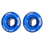 Bộ 2 ốc vít nắp tay đạp hợp kim nhôm xe đạp ZTTO, các màu M18 đen, đỏ, xanh; M19 đen, đỏ, xanh; M20 đen, đỏ, xanh