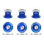 Bộ 2 ốc vít nắp tay đạp hợp kim nhôm xe đạp ZTTO, các màu M18 đen, đỏ, xanh; M19 đen, đỏ, xanh; M20 đen, đỏ, xanh