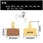 2 đôi má phanh dầu đĩa đồng toàn kim loại ZTTO cho xe đạp địa hình, mã MJ-01B, MJ-01D, MJ-01E, MJ-01F, MJ-02A, MJ-02B, MJ-02D, MJ-02F, MJ-03F, MJ-04B, MJ-05B, MJ-05C, MJ-07B, MJ-07C, MJ-07C có lỗ, MJ-08A, MJ-08B, MJ-11A, MJ-11C, MJ-11D