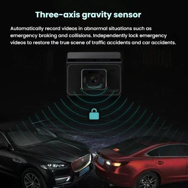 Camera ẩn Anytek T2 PRO 3.0 inch 2K HD nhìn ban đêm, ghi hình kép trước và sau, T2 PRO