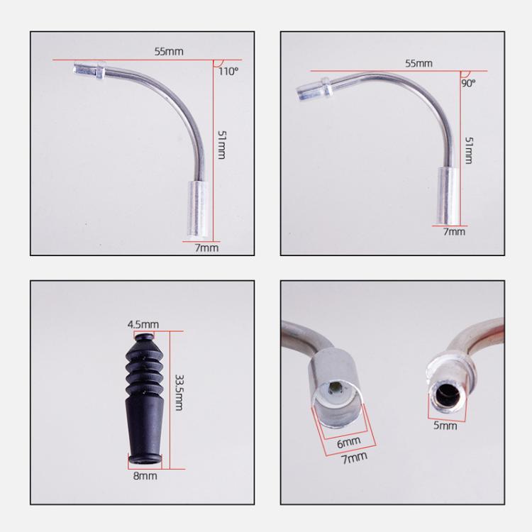 5 bộ phụ kiện uốn phanh V xe đạp ZTTO, bọc bảo vệ bụi cáp phanh, 4 chiếc / bộ