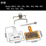 2 đôi má phanh đĩa kim loại sinter ZTTO cho xe đạp địa hình, xe điện scooter, mã 01B, 01E, 01F, 02D, 02F, 860, 861, 944
