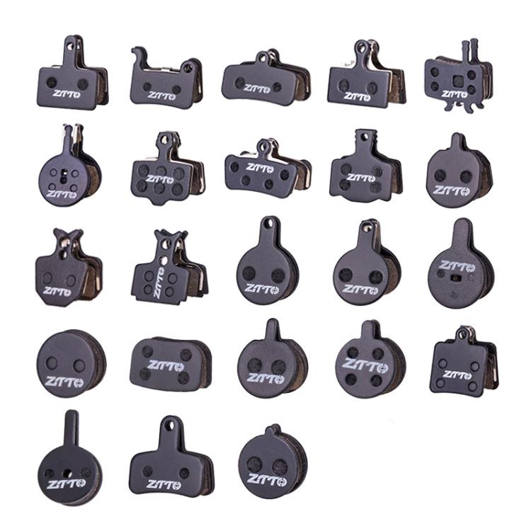 2 đôi má phanh đĩa bán kim loại nhựa tổng hợp ZTTO cho xe đạp địa hình, mã MS-01B, MS-01D, MS-01E, MS-01F, MS-02A, MS-02B, MS-02D, MS-02F, MS-03F, MS-04B, MS-05B, MS-05C, MS-07B, MS-07C, MS-07C có lỗ, MS-08A, MS-08B, MS-11A, MS-11C, MS-11D