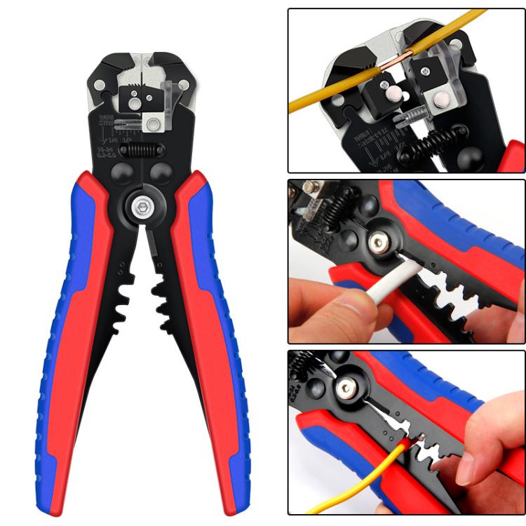 Kìm bấm và tuốt dây đa năng tự động D2, dụng cụ điện portable cho thợ điện