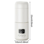 Máy hâm sữa bình sữa không dây di động 400ml, nhiệt độ điều chỉnh, bình giữ nhiệt du lịch, sạc nhanh Type-C, CT01 10000 mAh, CT01 18000 mAh