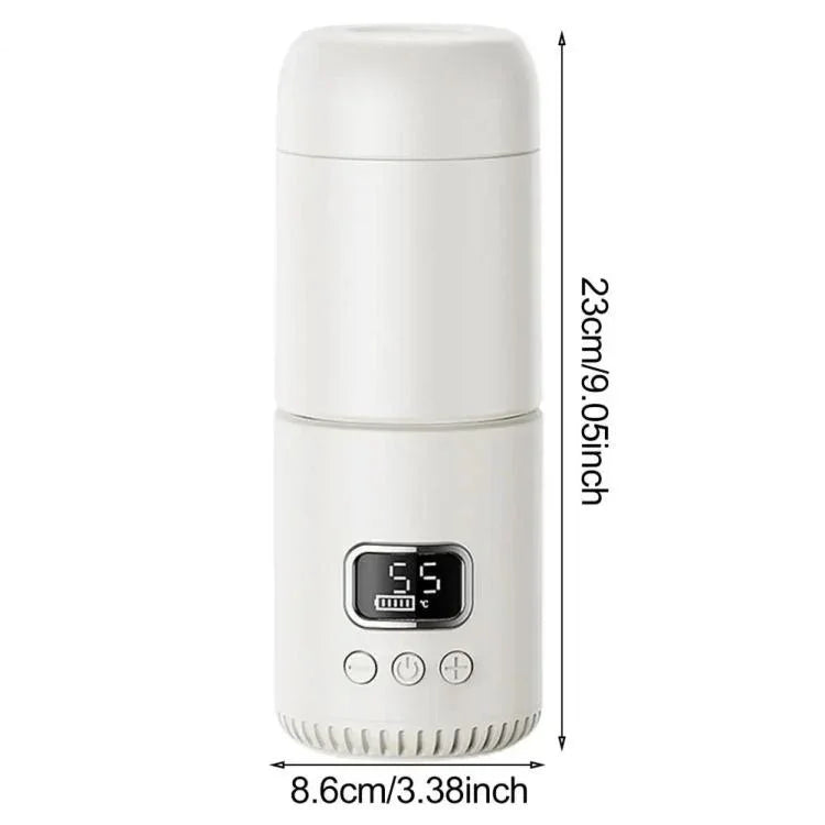 Máy hâm sữa bình sữa không dây di động 400ml, nhiệt độ điều chỉnh, bình giữ nhiệt du lịch, sạc nhanh Type-C, CT01 10000 mAh, CT01 18000 mAh