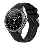 Bluetooth Calling AI Voice Assistant Life Waterproof Sports Smartwatch, Black Silicone Strap, Gold Pink Silicone Strap, Silver Gray Silicone Strap, Gold Rough Steel Strap+Pink Silicone Strap, Silver Rough Steel Strap+Gray Silicone Strap                ...