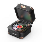 Loa Bluetooth gramophone mini màu sắc AVWOO A17 phong cách cổ điển