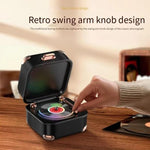 Loa Bluetooth gramophone mini màu sắc AVWOO A17 phong cách cổ điển