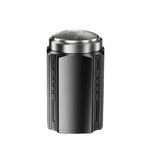 Máy cạo râu điện cầm tay cho nam có màn hình LCD – Máy cạo mini tiện đi du lịch, sạc nhanh USB Type-C, thiết kế chống nước & có thể rửa, đầu 6 lưỡi màu xám kim loại đậm, lưỡi nổi màu xám kim loại đậm, đầu 6 lưỡi màu đen, lưỡi nổi màu đen