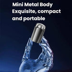 Máy cạo râu điện cầm tay cho nam có màn hình LCD – Máy cạo mini tiện đi du lịch, sạc nhanh USB Type-C, thiết kế chống nước & có thể rửa, đầu 6 lưỡi màu xám kim loại đậm, lưỡi nổi màu xám kim loại đậm, đầu 6 lưỡi màu đen, lưỡi nổi màu đen