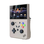 Máy chơi game cầm tay R43 Pro màn hình 4.3 inch HD 4K, máy chơi game video di động tại nhà, màu đen trong suốt 64G, xám 64G, đen trong suốt 128G, xám 128G
