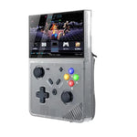 Máy chơi game cầm tay R43 Pro màn hình 4.3 inch HD 4K, máy chơi game video di động tại nhà, màu đen trong suốt 64G, xám 64G, đen trong suốt 128G, xám 128G