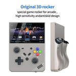 Máy chơi game cầm tay R43 Pro màn hình 4.3 inch HD 4K, máy chơi game video di động tại nhà, màu đen trong suốt 64G, xám 64G, đen trong suốt 128G, xám 128G