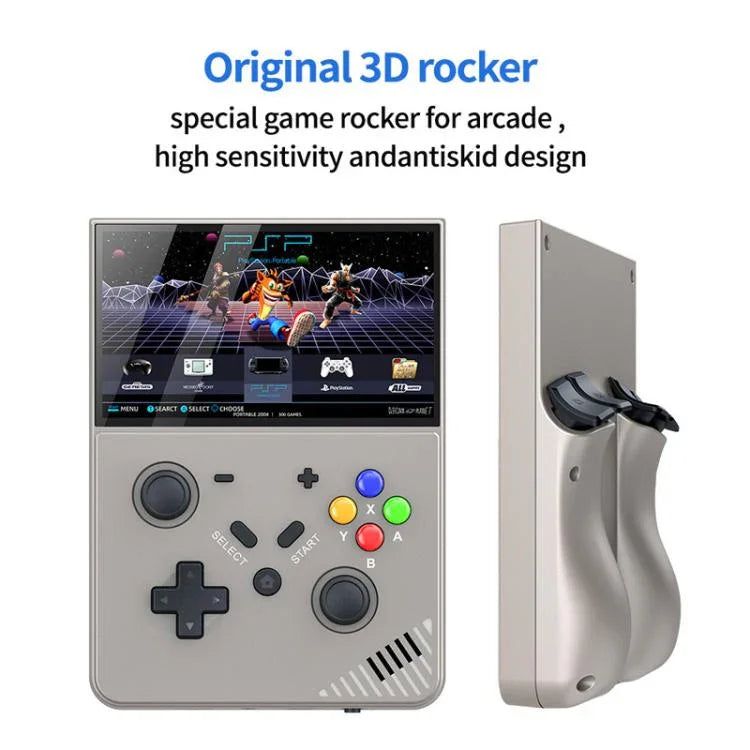 Máy chơi game cầm tay R43 Pro màn hình 4.3 inch HD 4K, máy chơi game video di động tại nhà, màu đen trong suốt 64G, xám 64G, đen trong suốt 128G, xám 128G