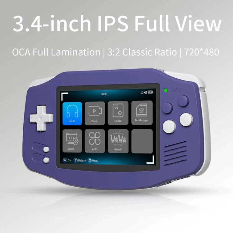 Máy chơi game cầm tay ANBERNIC RG 34XX Cổ điển Retro Không dây WIFI Máy chơi game video, Chuẩn 32G-Không có trò chơi, Chuẩn + 64G, Chuẩn + 128G, Chuẩn + 256G