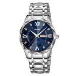 SKMEI Business Casual Watches Diamond Case Luminous Waterproof Quartz Watch, Men Silver Gold Strap Silver Dial, Men Silver Gold Strap Green Dial, Men Silver Gold Strap Black Dial, Men Silver Case Silver Dial, Men Silver Case Gray Dial                  ...