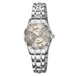 SKMEI Business Casual Watches Diamond Case Luminous Waterproof Quartz Watch, Men Silver Gold Strap Silver Dial, Men Silver Gold Strap Green Dial, Men Silver Gold Strap Black Dial, Men Silver Case Silver Dial, Men Silver Case Gray Dial                  ...