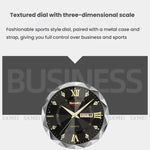SKMEI Business Casual Watches Diamond Case Luminous Waterproof Quartz Watch, Men Silver Gold Strap Silver Dial, Men Silver Gold Strap Green Dial, Men Silver Gold Strap Black Dial, Men Silver Case Silver Dial, Men Silver Case Gray Dial                  ...