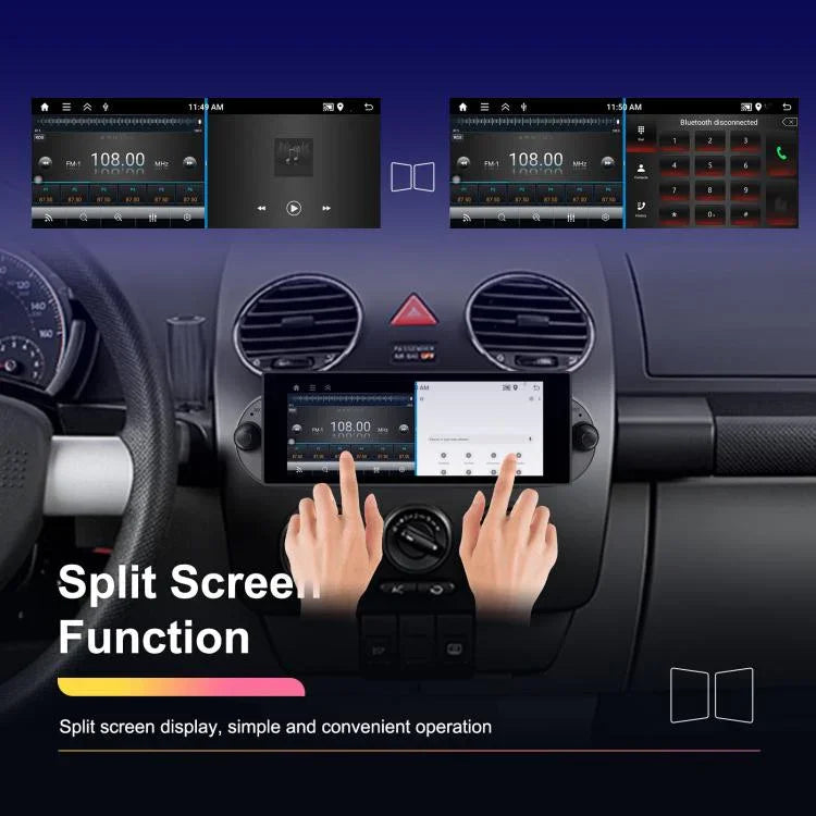 Màn hình ngang 6.86 inch Android cho xe Volkswagen Beetle 2002-2010, bộ phát nhạc ô tô, tiêu chuẩn, tiêu chuẩn + AHD + micro