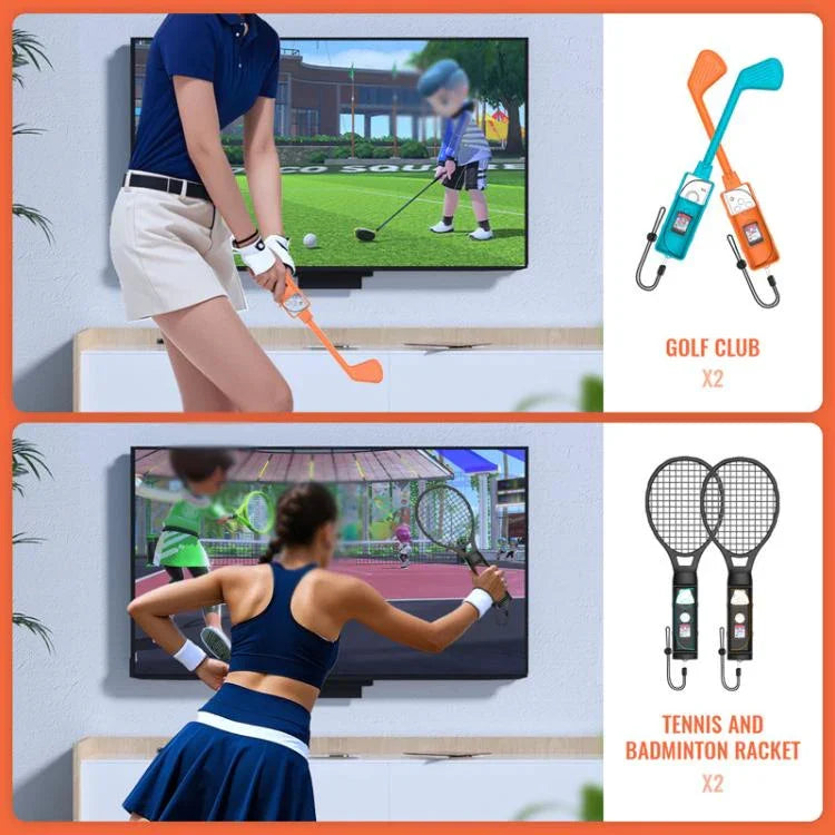 JYS NS2281 Cho Nintendo Switch 2 Bộ Thể Thao 9 Trong 1 Phụ Kiện Tay Cầm Trái Và Phải