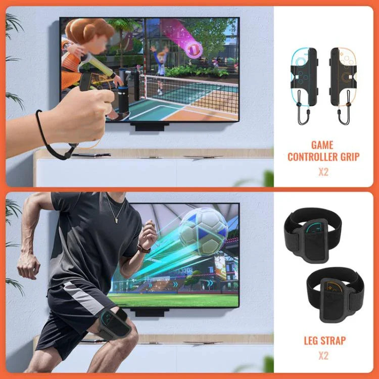 JYS NS2281 Cho Nintendo Switch 2 Bộ Thể Thao 9 Trong 1 Phụ Kiện Tay Cầm Trái Và Phải