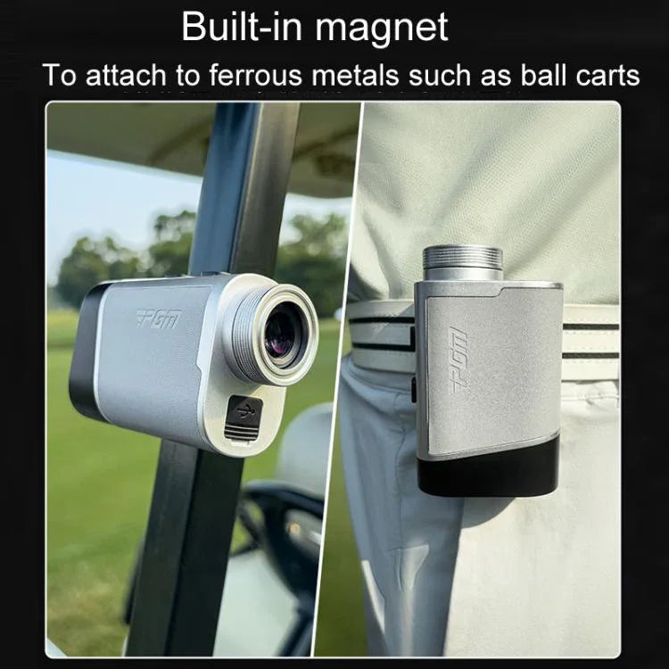 Máy đo khoảng cách golf bỏ túi mini có bù dốc từ tính PGM JQ018 1200 yard