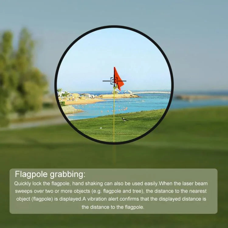Máy đo khoảng cách golf bỏ túi mini có bù dốc từ tính PGM JQ018 1200 yard