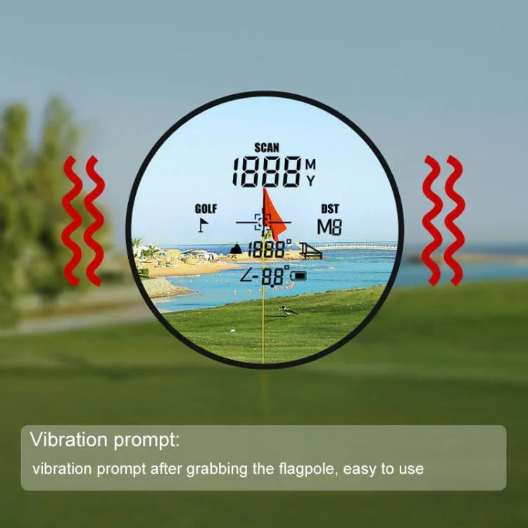 Máy đo khoảng cách golf bỏ túi mini có bù dốc từ tính PGM JQ018 1200 yard