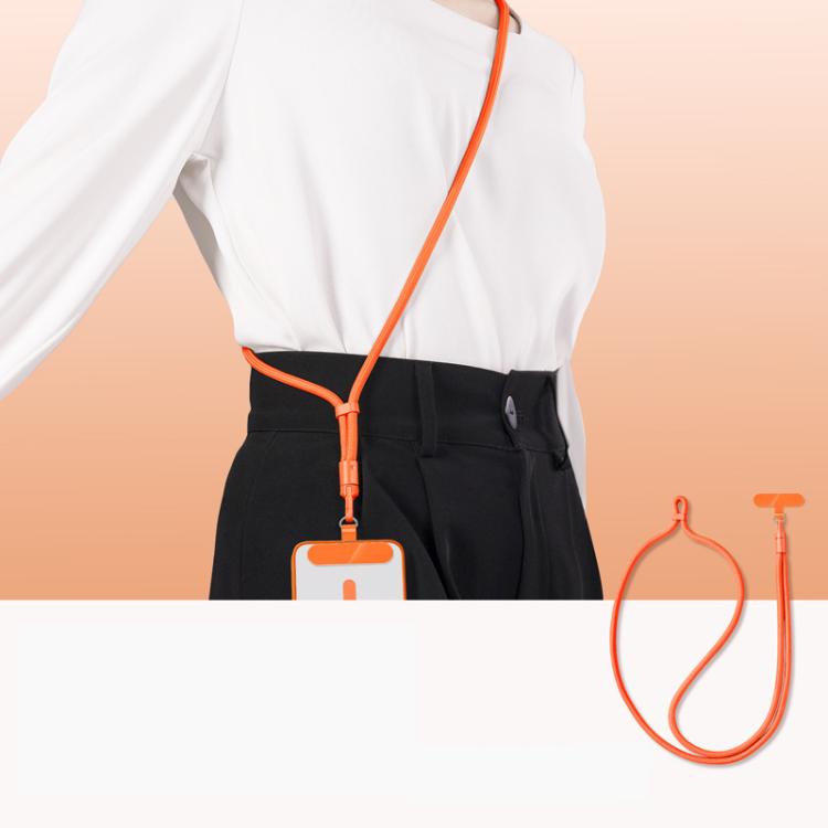 Dây Đeo Điện Thoại Có Thể Điều Chỉnh Với Thiết Kế Tự Khóa Xoay 360 Độ Chống Rối & Kẹp TPU, Dây Đeo Cổ Màu Đen, Cam, Xanh Lá, Dây Đeo Chéo Màu Đen, Cam, Xanh Lá