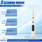 Bộ làm sạch răng siêu âm cho chó Dụng cụ chăm sóc răng miệng Tẩy mảng bám cao răng, Bộ 3 cái (Trắng), Bộ 3 cái (Đen), Bộ có hộp quà kèm gương miệng (Trắng), Bộ có hộp quà kèm gương miệng (Đen)