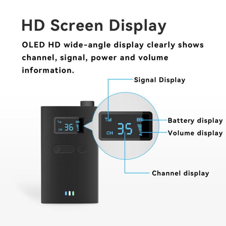 Micro không dây 2.4G cho hội nghị văn phòng, hướng dẫn viên một chiều một-nhiều, bộ phát YWI22, bộ thu YWI22