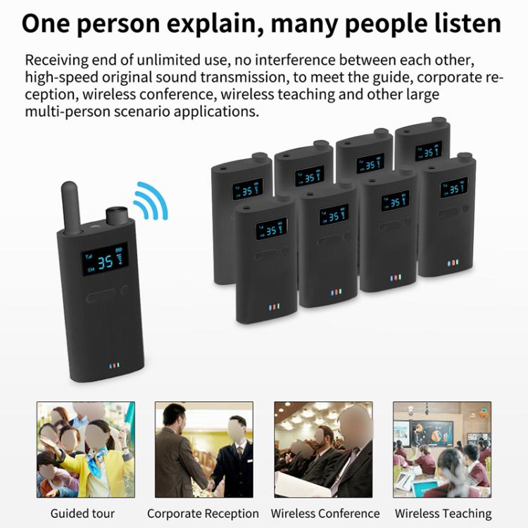 Micro không dây 2.4G cho hội nghị văn phòng, hướng dẫn viên một chiều một-nhiều, bộ phát YWI22, bộ thu YWI22