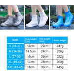 Bao giày đi mưa silicon dày, chống mài mòn, chống thấm nước, S 31-33, M 34-36, L 37-39, XL 40-42, XXL 43-45