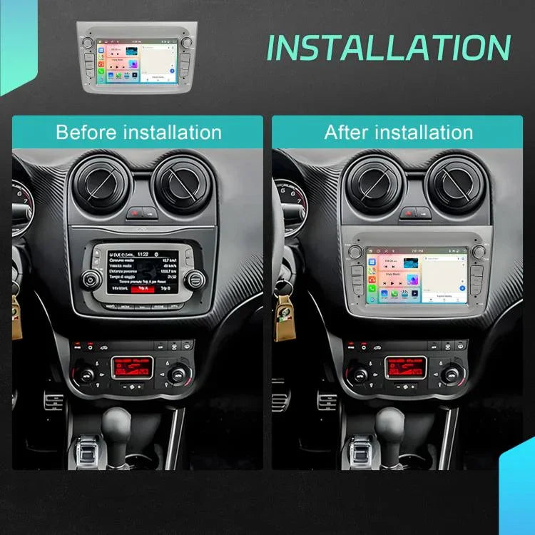Màn hình ngang 7 inch Android tích hợp Carplay 15 cho Alfa Romeo MITO 2008-2016, bộ điều khiển trung tâm xe, 4+64G, 2+64G