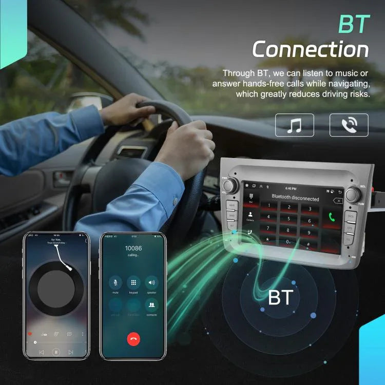 Màn hình ngang 7 inch Android tích hợp Carplay 15 cho Alfa Romeo MITO 2008-2016, bộ điều khiển trung tâm xe, 4+64G, 2+64G