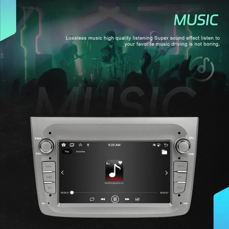 Màn hình ngang 7 inch Android tích hợp Carplay 15 cho Alfa Romeo MITO 2008-2016, bộ điều khiển trung tâm xe, 4+64G, 2+64G