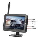 Màn hình kỹ thuật số không dây HD 4.3 inch 1:1 cho xe, máy điều khiển trung tâm xe đa năng, có giá đỡ biển số dài Bắc Mỹ, có giá đỡ biển số ngắn châu Âu