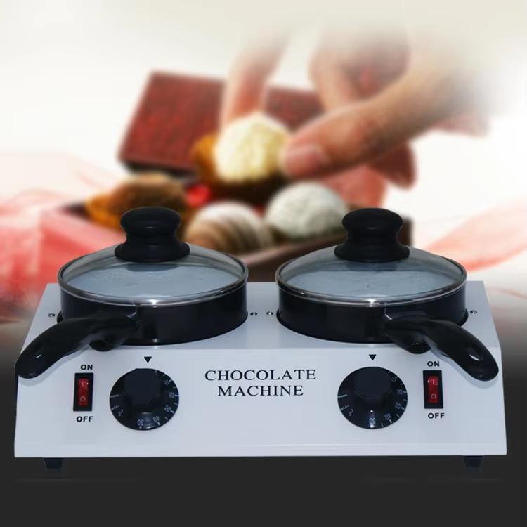 Máy làm bánh ngọt tan chảy socola xi lanh đôi, phích cắm Mỹ, phích cắm Anh, phích cắm EU