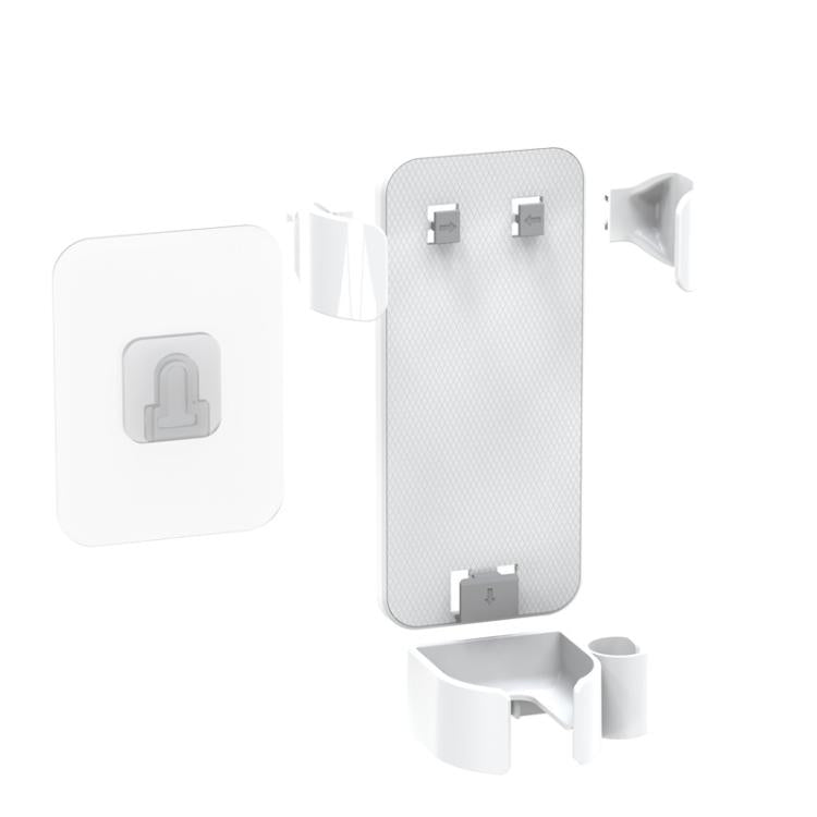 Giá đỡ máy uốn tóc gắn tường phòng tắm với kẹp điều chỉnh và cuộn dây tích hợp
