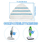 2 cái / gói miếng lau thay thế cho cây lau hơi nước H2O X5, đầu lau bằng sợi microfiber