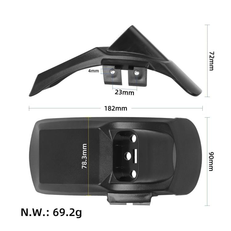 Cho xe scooter điện Kukirin G2 Pro DB, chắn bùn sau có giá đỡ biển số, chắn bùn trước