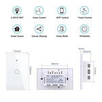 Công tắc thông minh WIFI một nút Model 120 US Gauge Graffiti, 1 nút trắng, 2 nút trắng, 1 nút đen, 2 nút đen, 1 nút vàng, 2 nút vàng