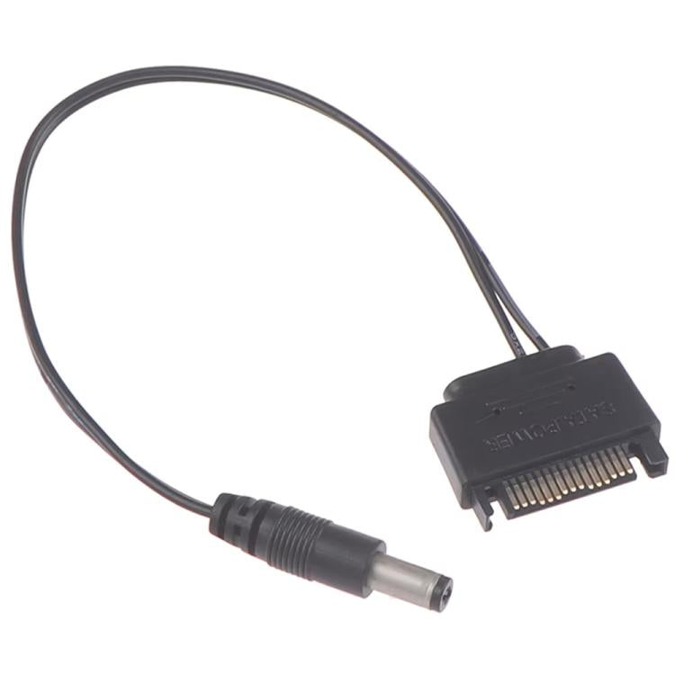 Cáp kết nối SATA đực sang DC 5.5 x 2.1mm 12V, dài 20cm, 50cm, 100cm
