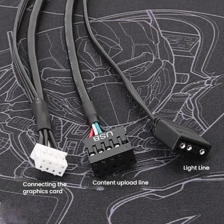 Cáp tải nội dung đèn cho COLORFUL RTX3090TI / RTX4080 / RTX4070TI / RTX4070 / RTX4090TI / RTX4090, cáp tải nội dung đèn