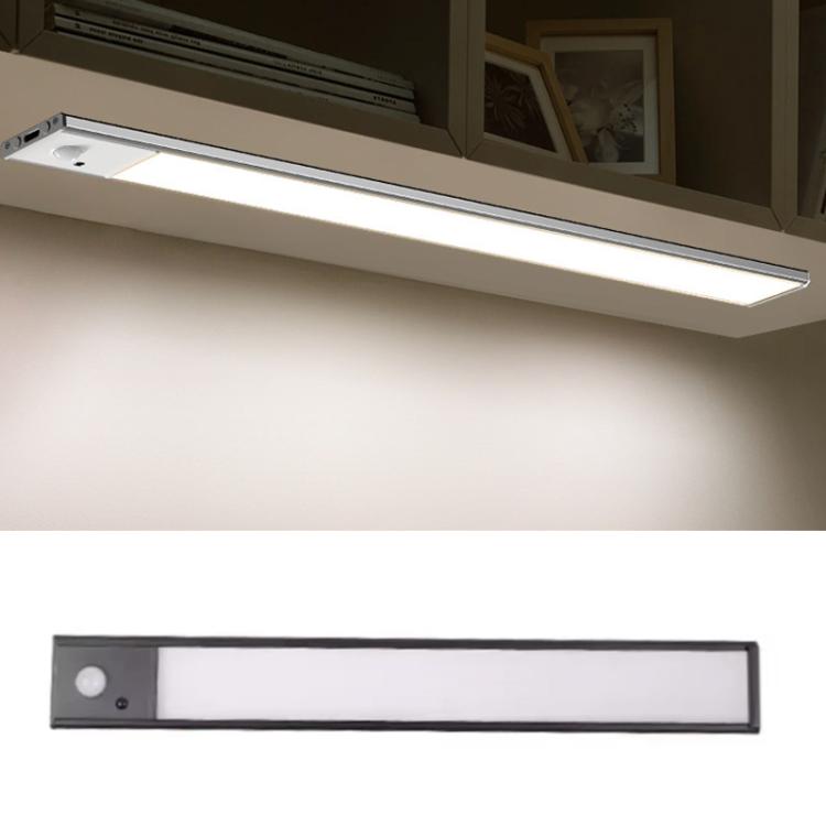 Đèn thanh cảm biến chuyển động có thể sạc lại cho tủ quần áo với điều khiển từ xa, 20cm bạc, 40cm bạc, 60cm bạc, 80cm bạc, 20cm đen, 40cm đen, 60cm đen, 80cm đen