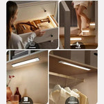 Đèn thanh cảm biến chuyển động có thể sạc lại cho tủ quần áo với điều khiển từ xa, 20cm bạc, 40cm bạc, 60cm bạc, 80cm bạc, 20cm đen, 40cm đen, 60cm đen, 80cm đen